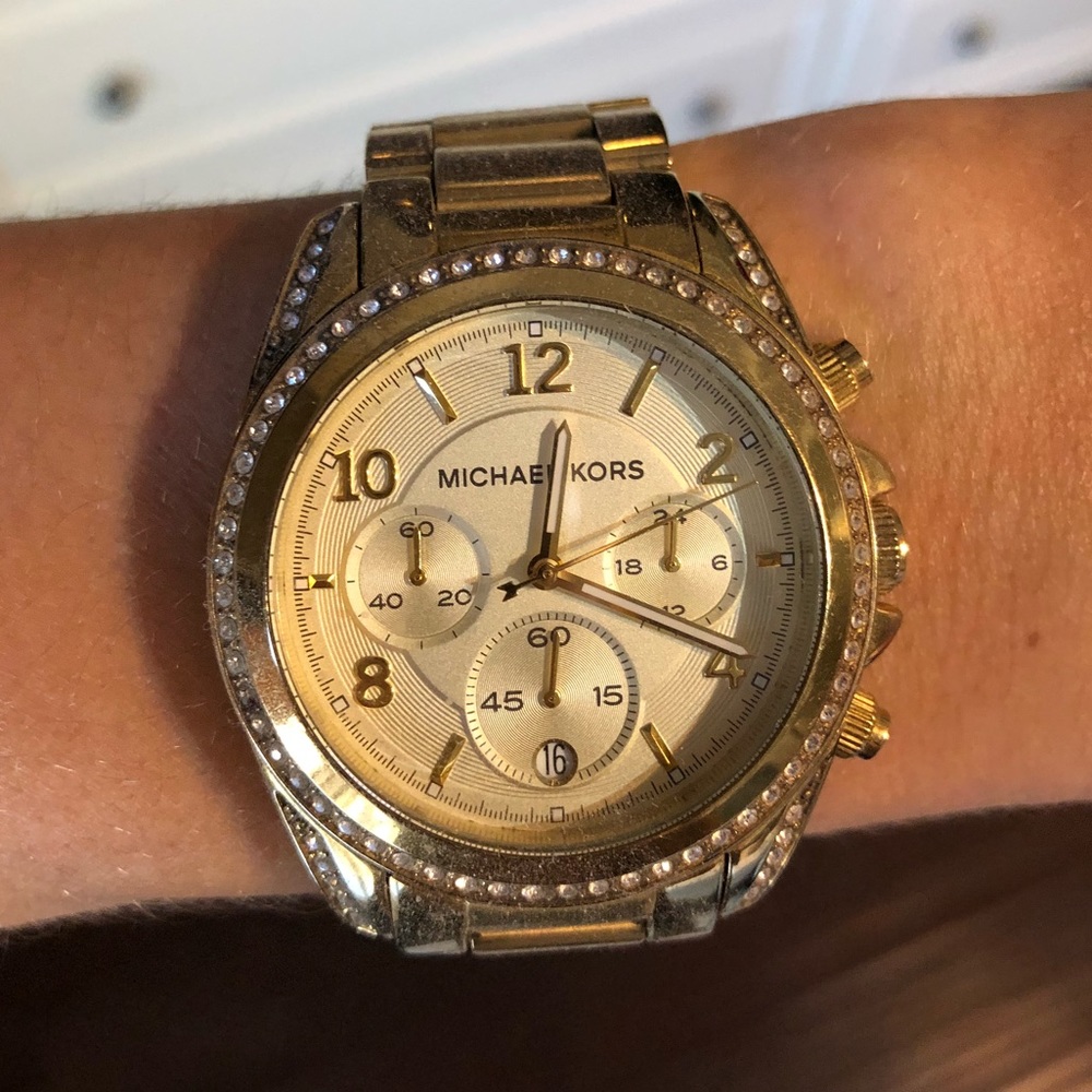 Gold MK Watch